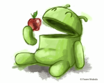 android-eating-apple