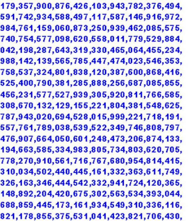 All Prime Numbers