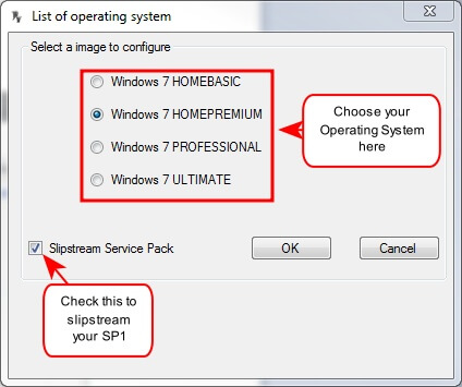 Slipstream Windows 7 Service Pack 1