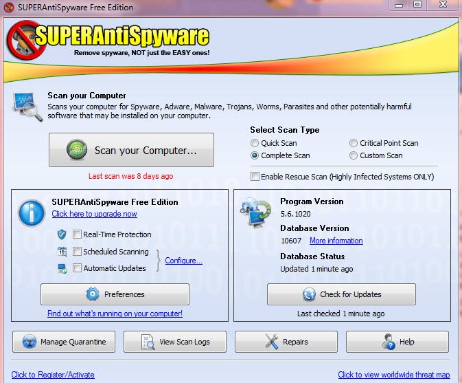 free malwarebytes online scan